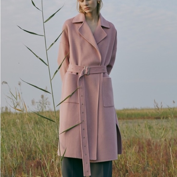 Light pink wool coat - Picture 3 of 9